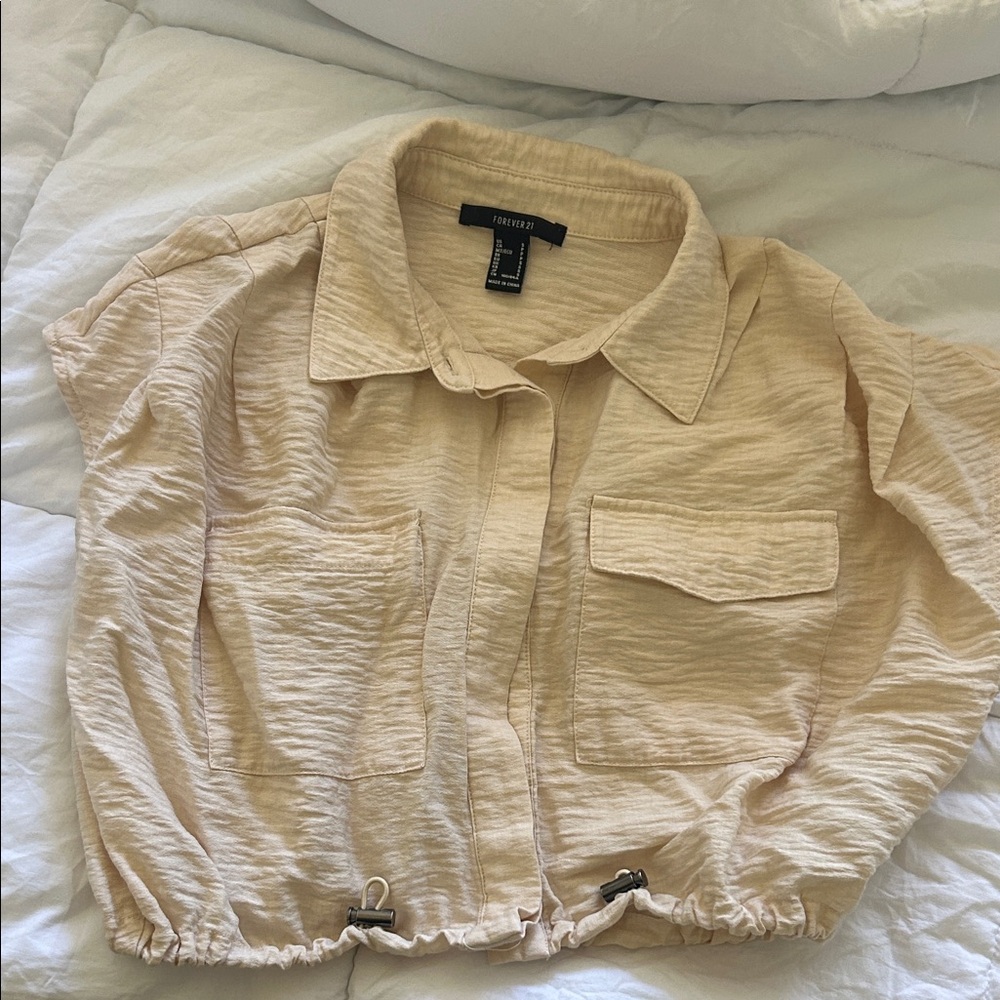 Forever 21 Beige Utility Jacket